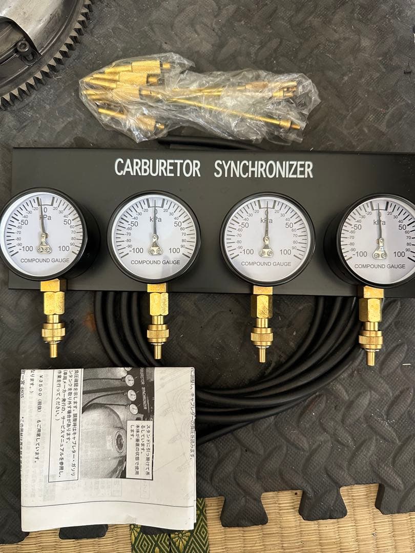 Daytona デイトナ 4連 キャブレターバキュームゲージセット