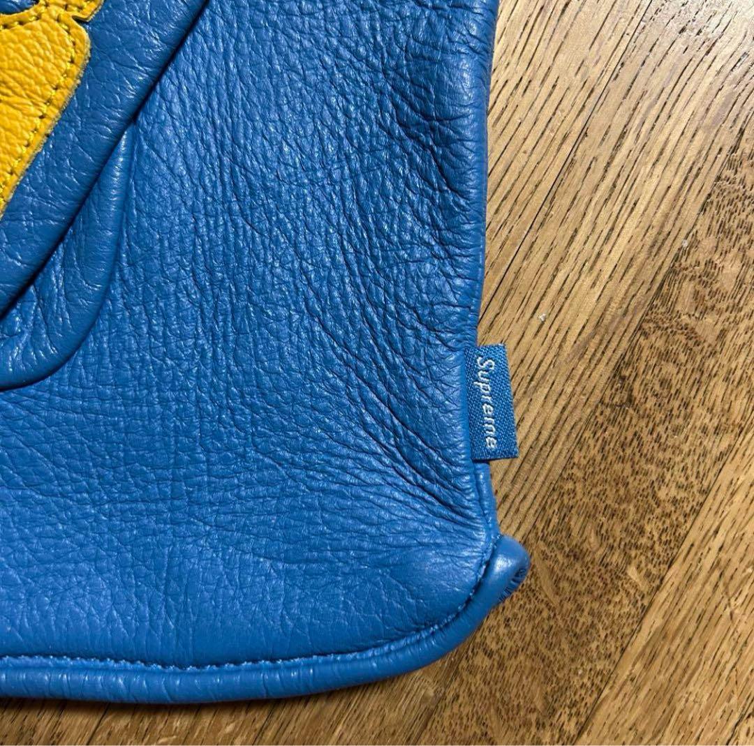 激レア　シュプリーム×バンソン　青黄レザー グローブ　X-Ray