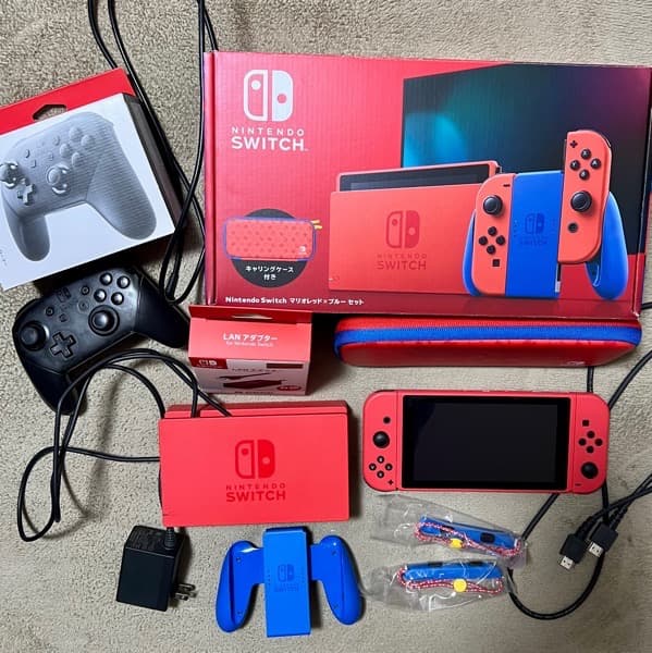 Nintendo Switch マリオレッド×ブルーセット 本体 + プロコン