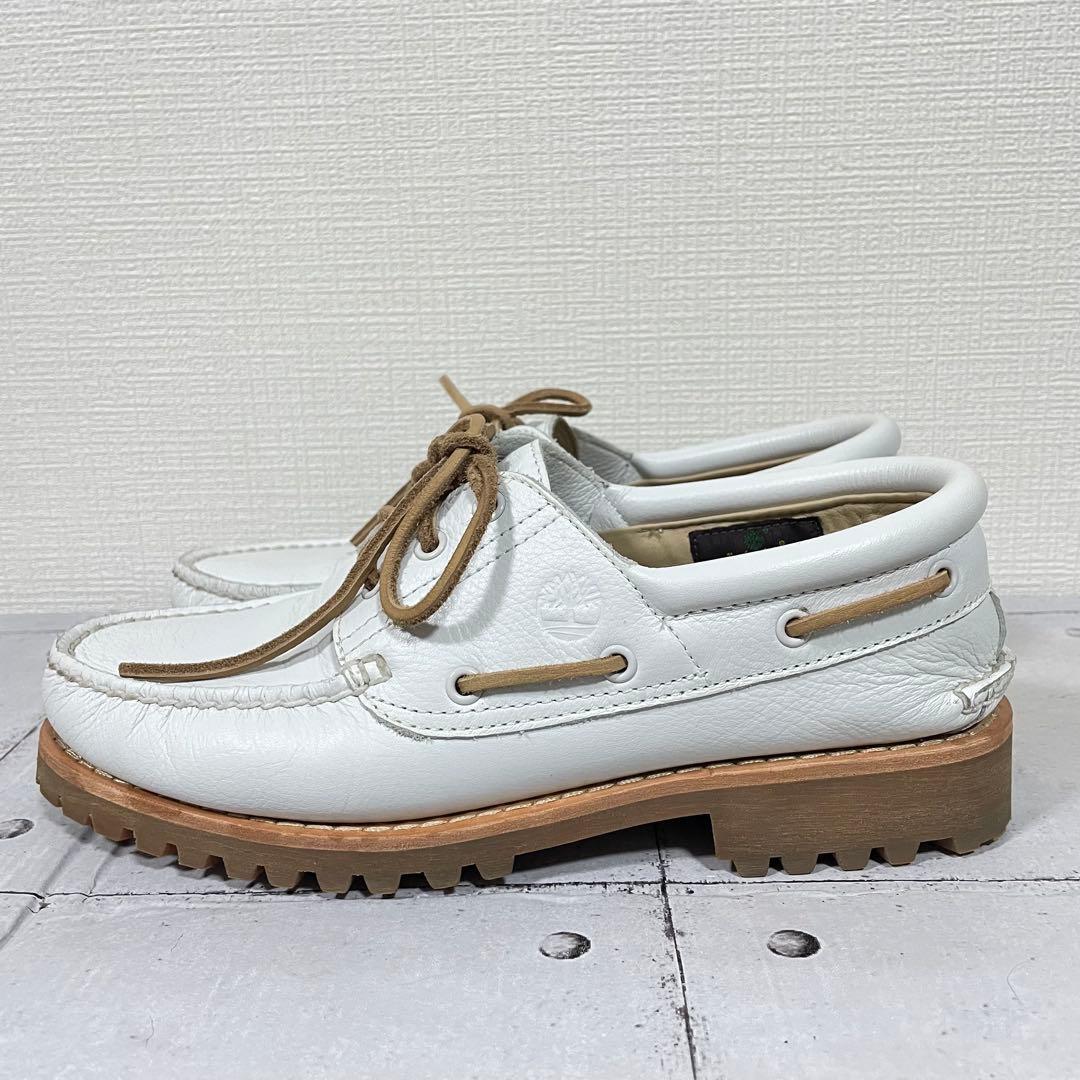靴 Timberland 3EYE CLASSIC LUG WHITE 27.5cm