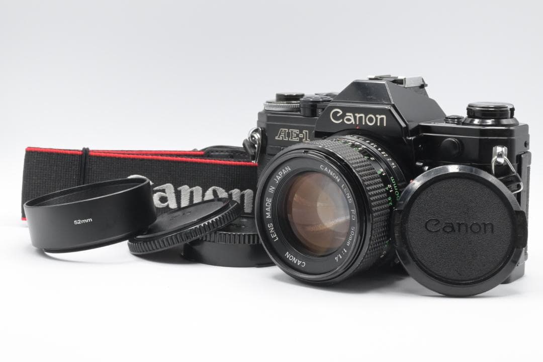 動作品 Canon AE-1 フィルムカメラ FD 50mm F1.4