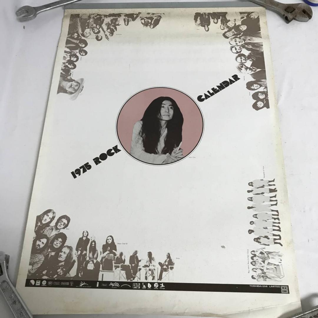 超希少 東芝EMI ロックカレンダー 1975 ROCK CALENDAR