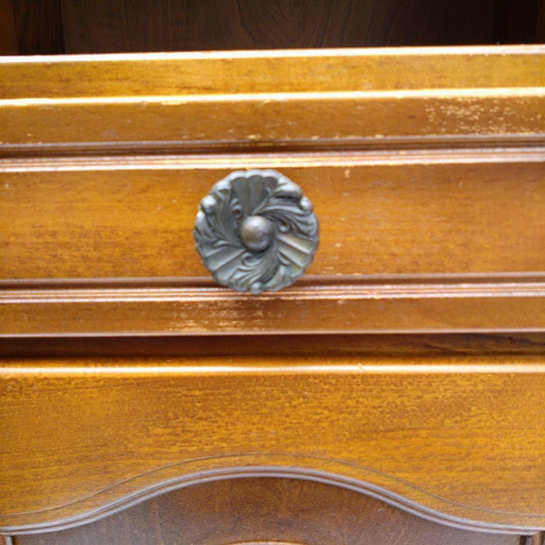 ☆美品！☆カリモク karimoku コロニアル　電話台 レトロ アンティーク調