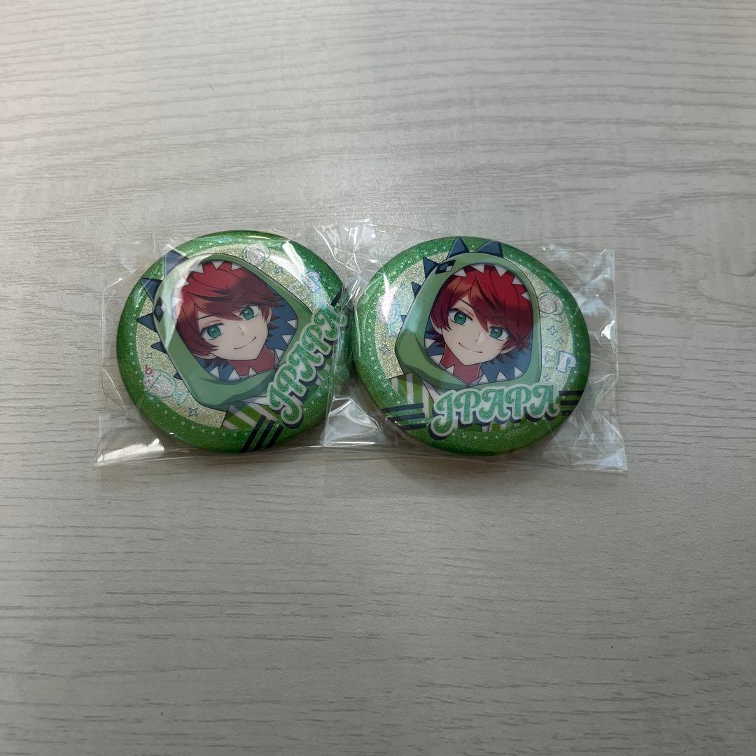 カラフルピーチ缶バッチ　ダイナー　パラピチ　 直筆