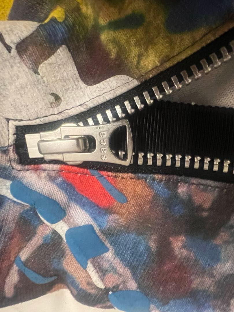 sacai Jackson pollock ペイント　Tシャツ　ジップ　サカイ