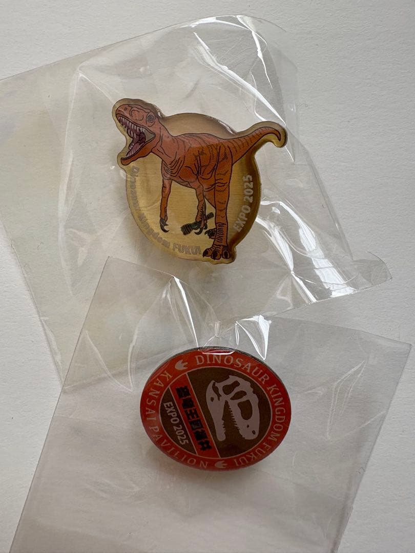 【限定】大阪・関西万博　福井県（関西パビリオン）　恐竜　ピンバッジ