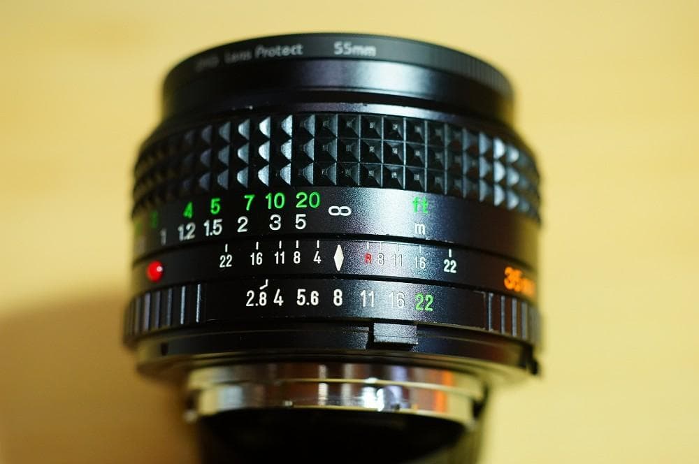 MINOLTA MD W.ROKKOR-X 35mm f/2.8レンズ