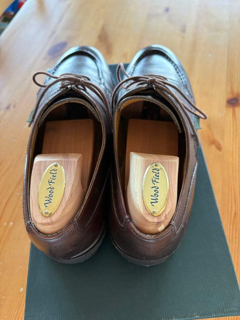 パラブーツ シャンボード Marron 61/2 シューツリー付き