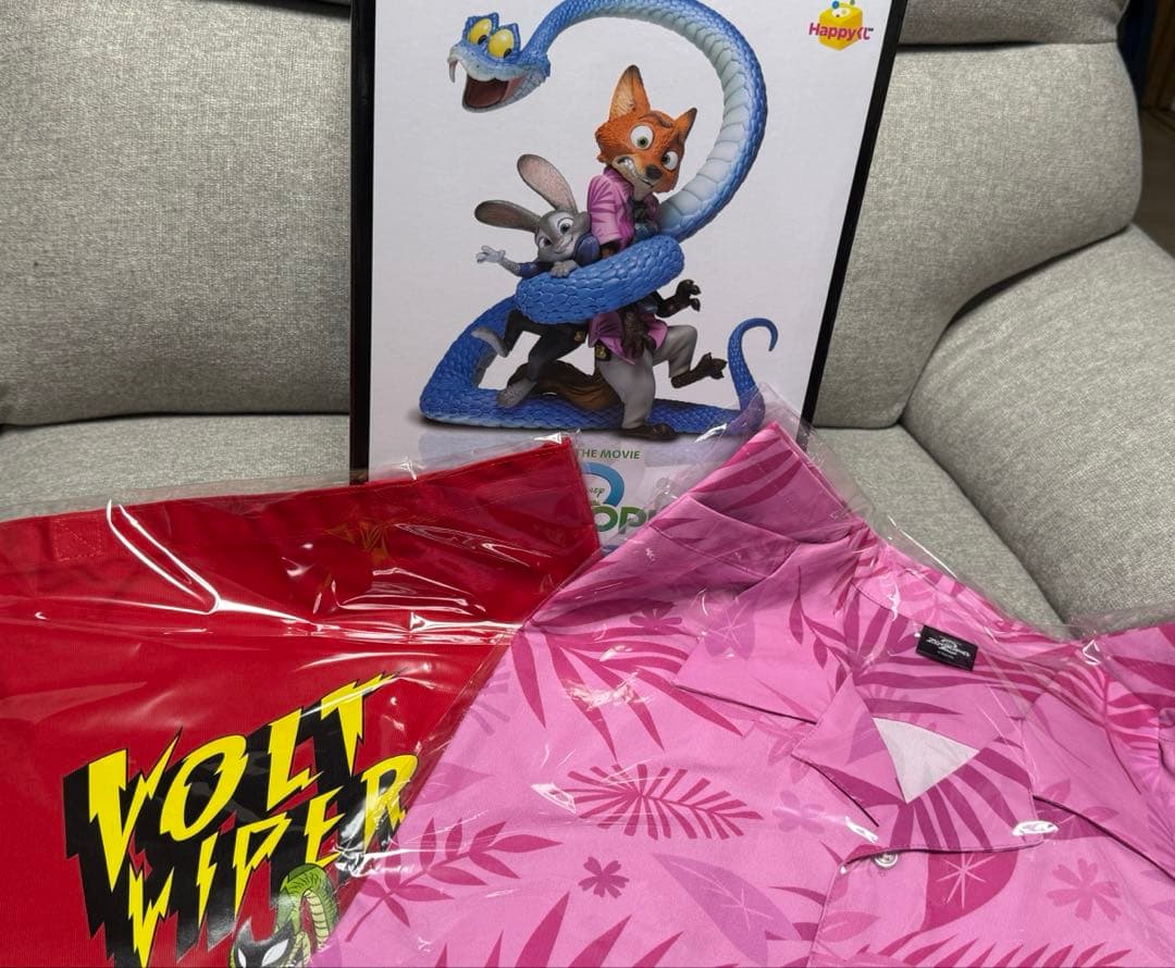 ズートピア 2 ハッピーくじ A賞　ポスターフィギュア　3点セット