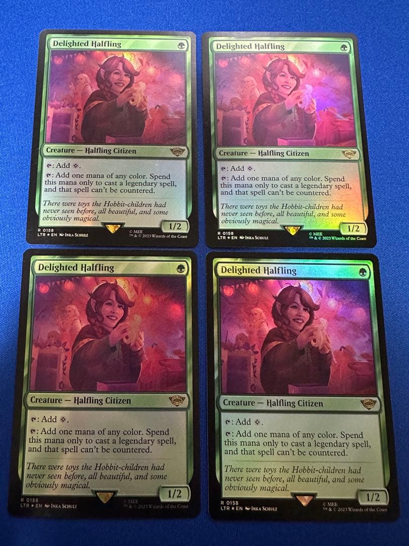 MTG 喜ぶハーフリング/Delighted Halfling 英foil4枚