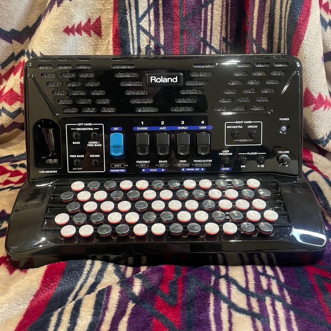 【美品】Roland FR-1xb ボタン式 電子アコーディオン　付属品付