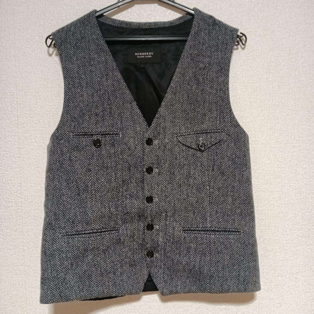BURBERRY BLACK LABEL ベスト ツイード　Lサイズ