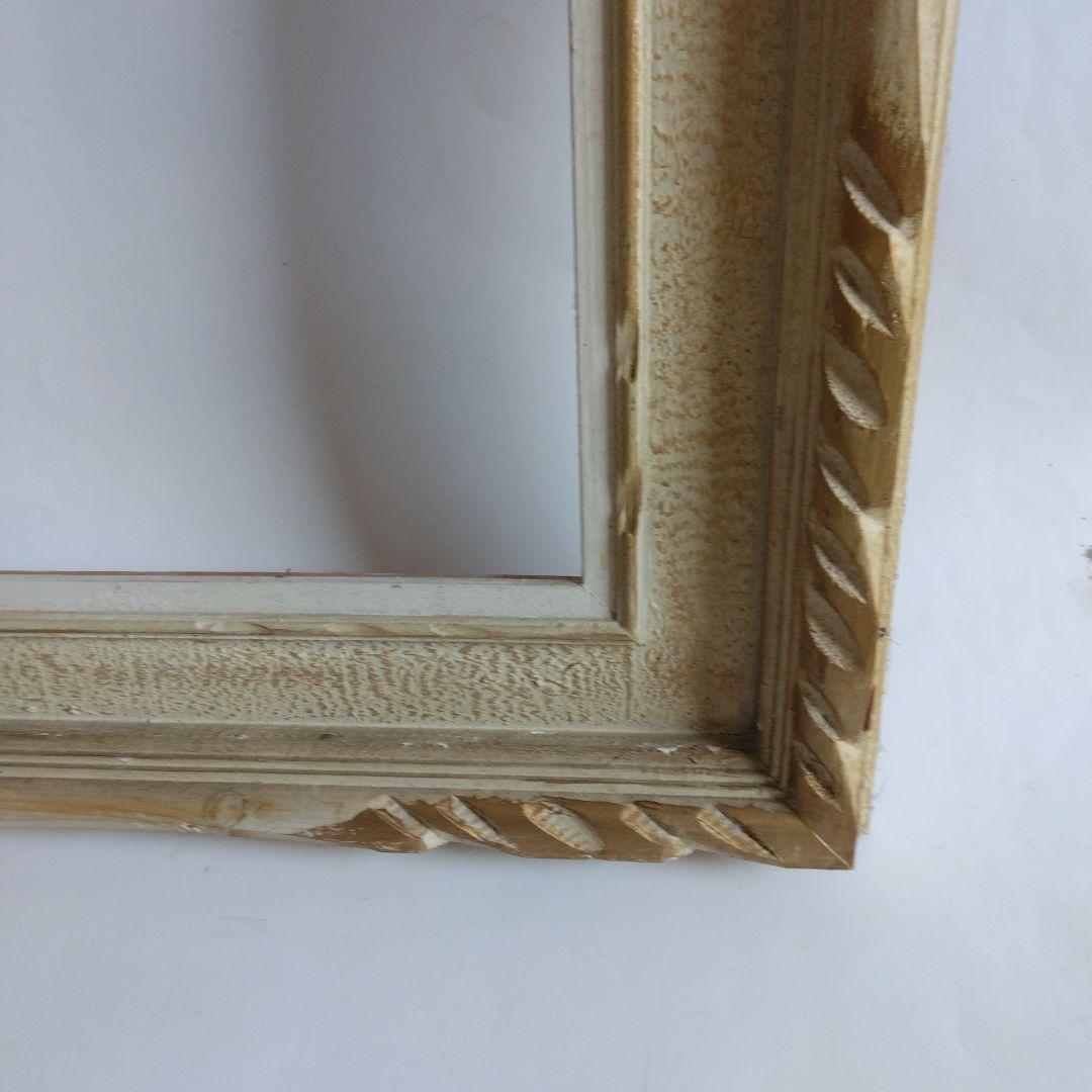 木製額縁　油絵対応　アンティーク調　壁掛けタイプ