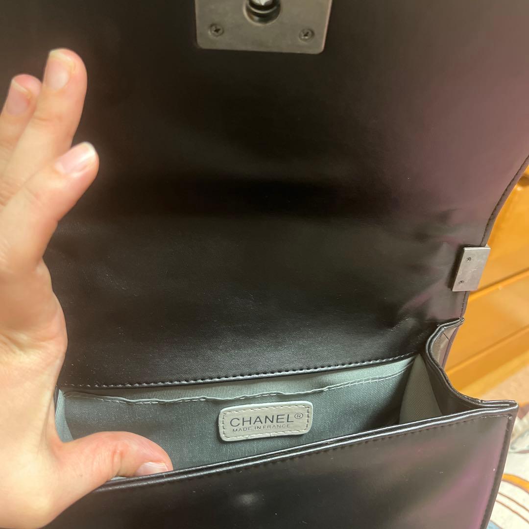 ブラック キルティング ショルダーバッグ