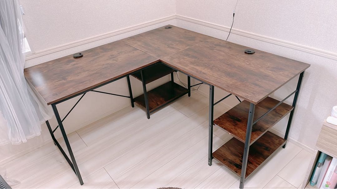 【小峰司】Bestier パソコンデスク 140cm L字デスク