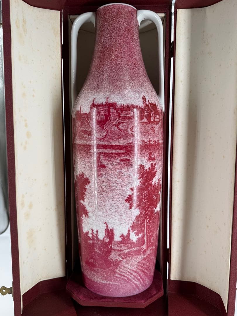 【レア】チュミェルフ製　ワルシャワ旧市街風景図花瓶　外交贈答品