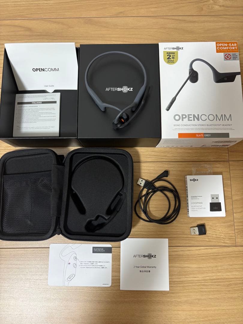 【中古】AFTERSHOKZ OpenComm＋Shokz loop100セット