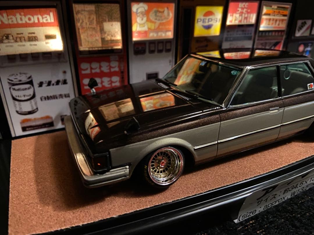 1/24 クレスタ　マイクロエース　カスタム　ジオラマ　　旧車