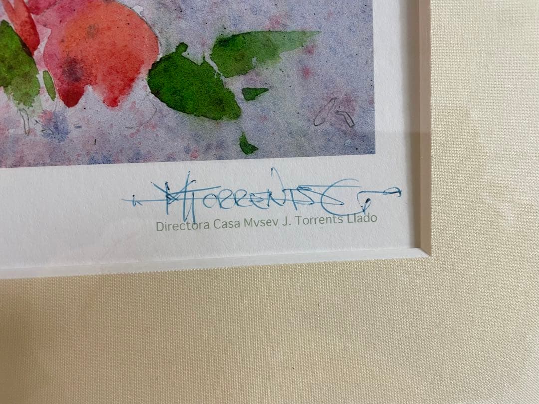 トレンツ・リャド【デフラ】リトグラフ 娘サイン入り