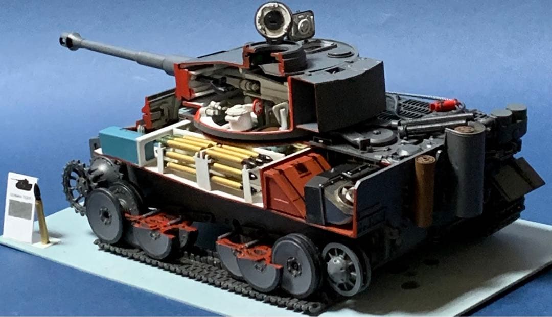タイガー1戦車 内部再現 カットモデル1/35