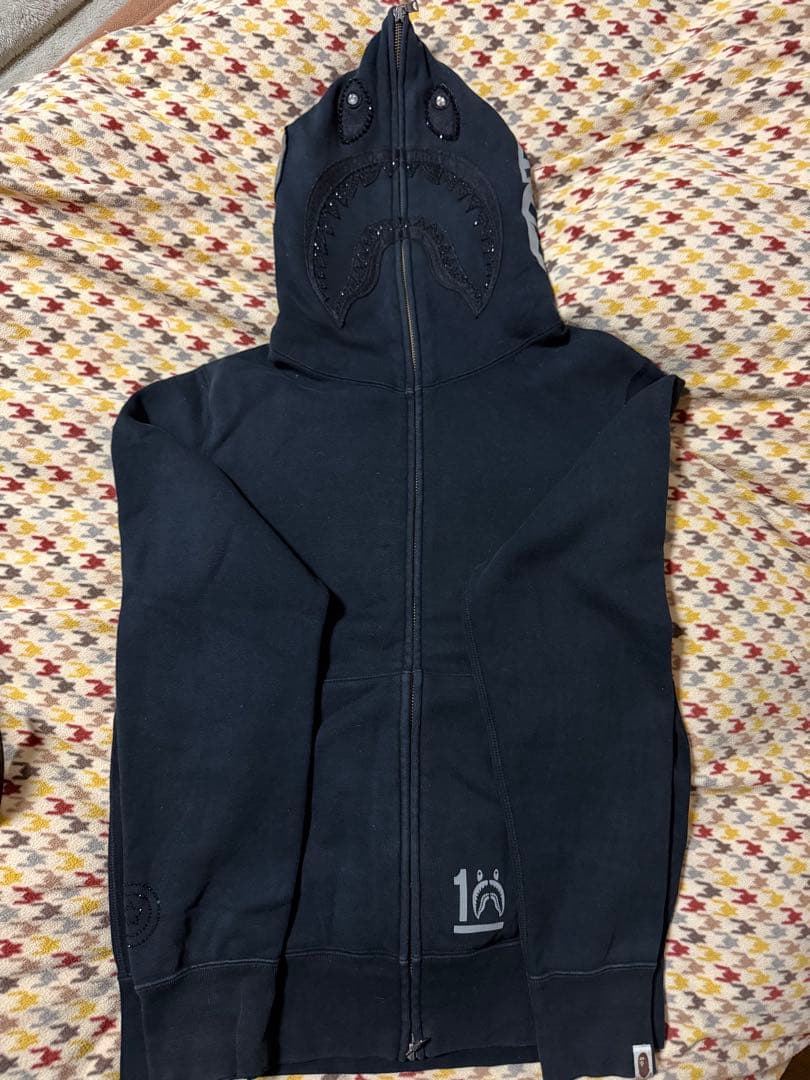 bape ape シャークパーカー shark hoodie スワロフスキー