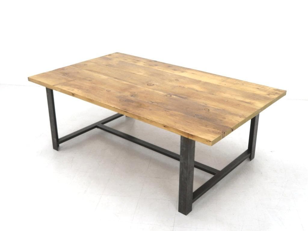 展示品　インダストリアル　無垢材　アイアン　ダイニングテーブル　作業台　カフェ