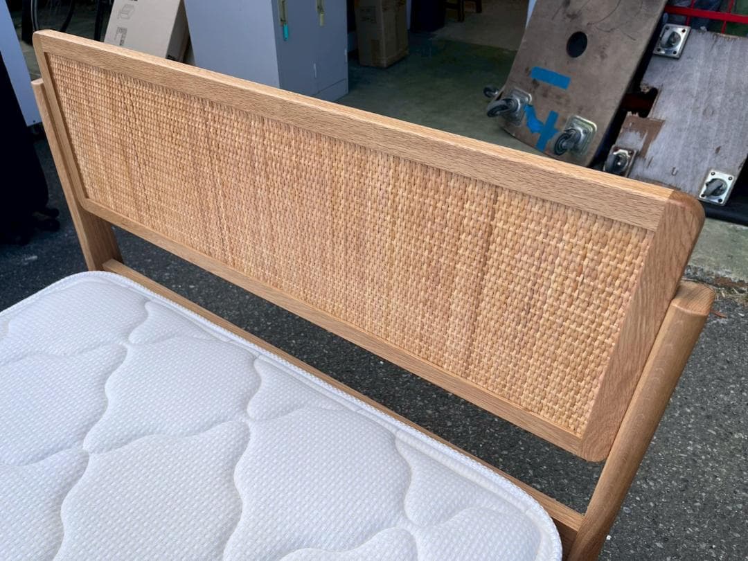 K◆美品 unico/ウニコ シングルベッドフレーム Granz マットレス