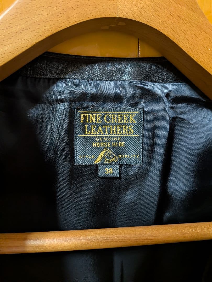 FINE CREEK LEATHERS シングルライダースジャケット BUD38