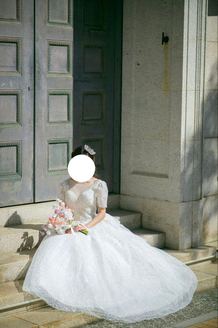 ウエディングドレス　韓国風　プリンセス前撮り　結婚式　ウエディングフォト