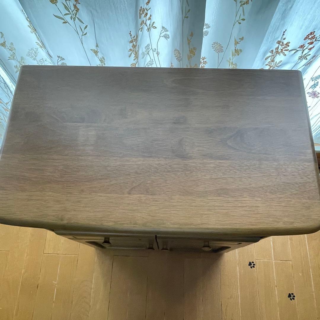 【概ね美品】カリモク電話台、花台、飾り棚、サイドキャビネット