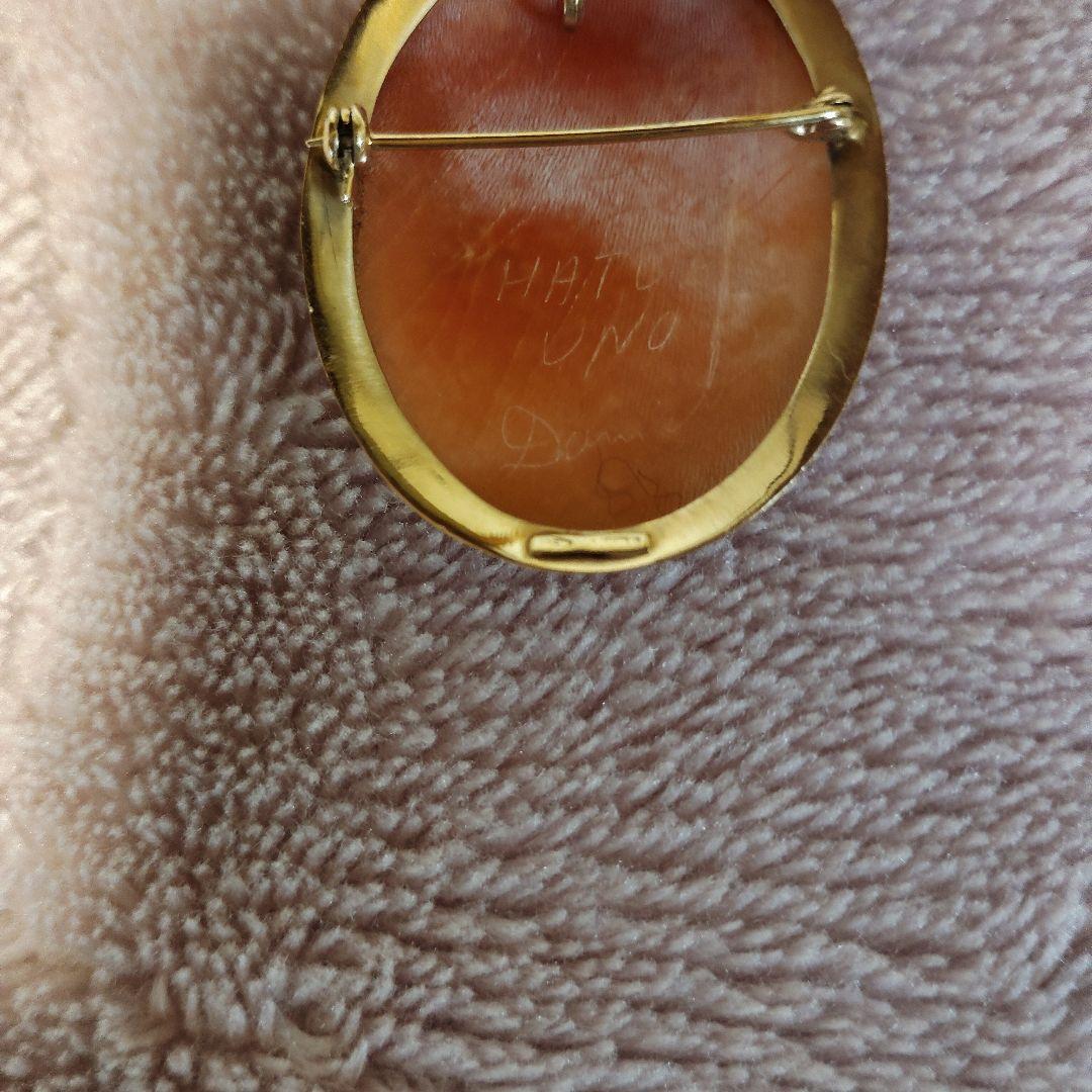 カメオブローチ新品K14