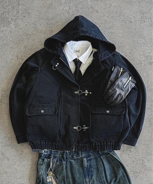 Bleme ファイヤーマンパーカー 19oz ヘビーウェイト S メタル留め具