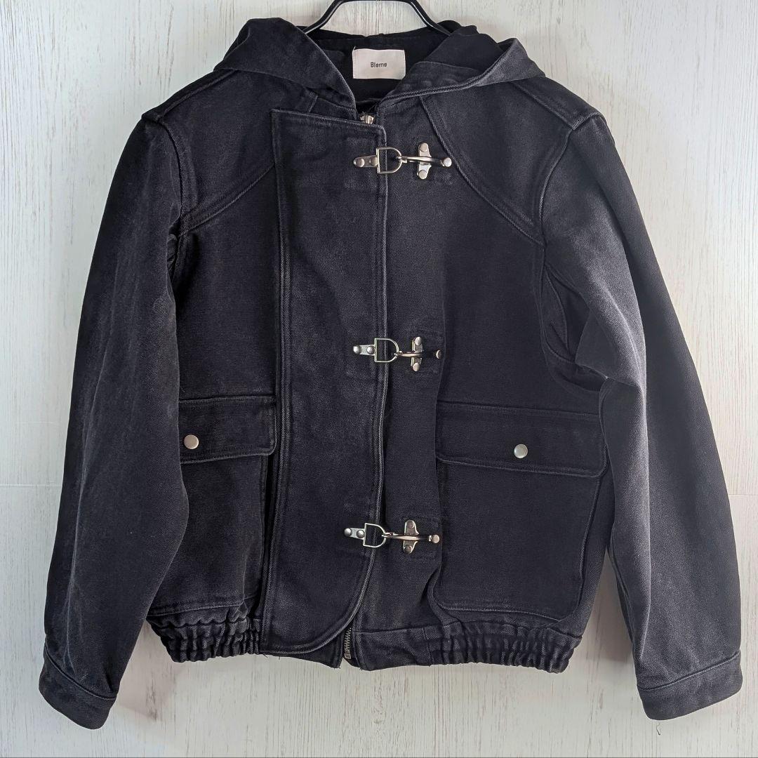 Bleme ファイヤーマンパーカー 19oz ヘビーウェイト S メタル留め具