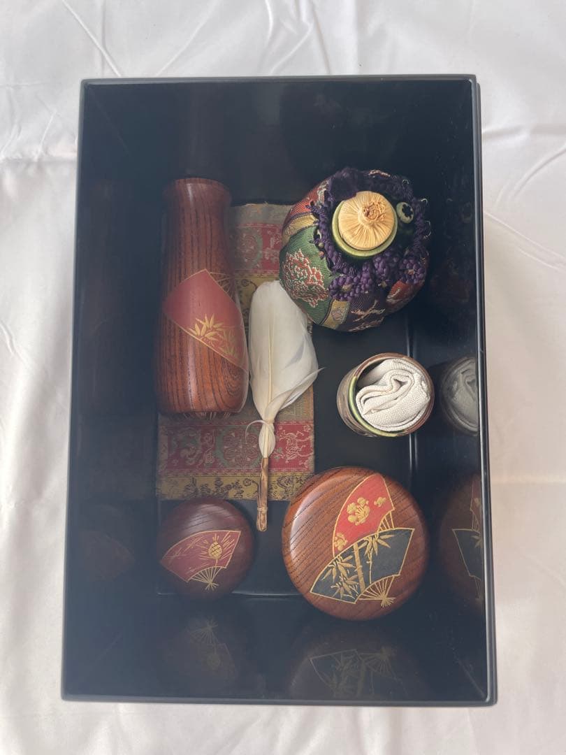 溜塗 茶箱 美品 茶道具 送料込