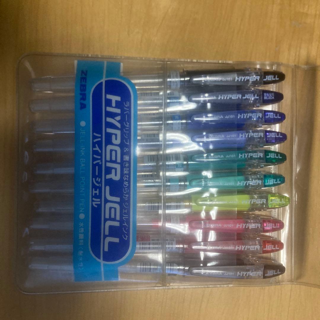 ZEBRA HYPER JELL 10本セット　ペン回し