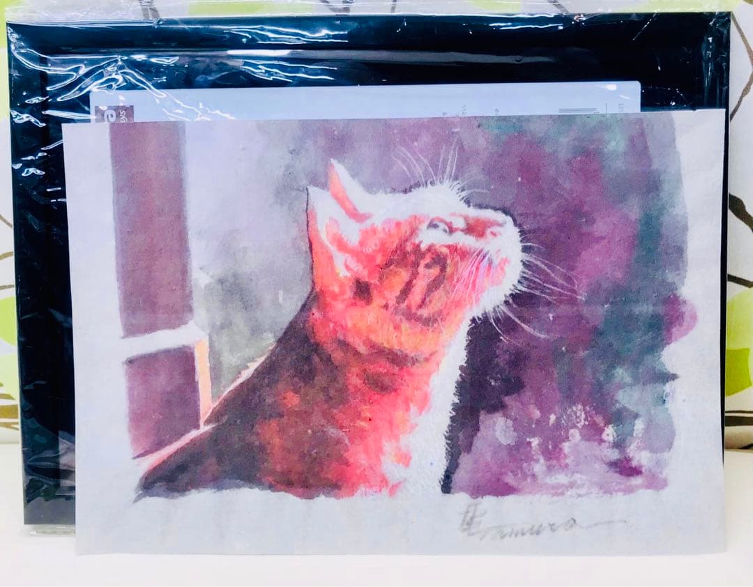 田村誠司 猫の水彩画 内閣総理大臣賞受賞作家の作品