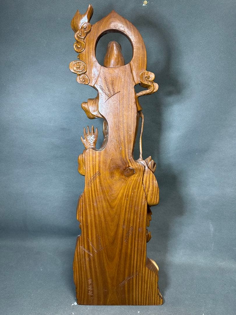 绿檀　白檀　観音　木彫り　仏教美術　仏像 骨董 木像　木製　仏教　密教　置物