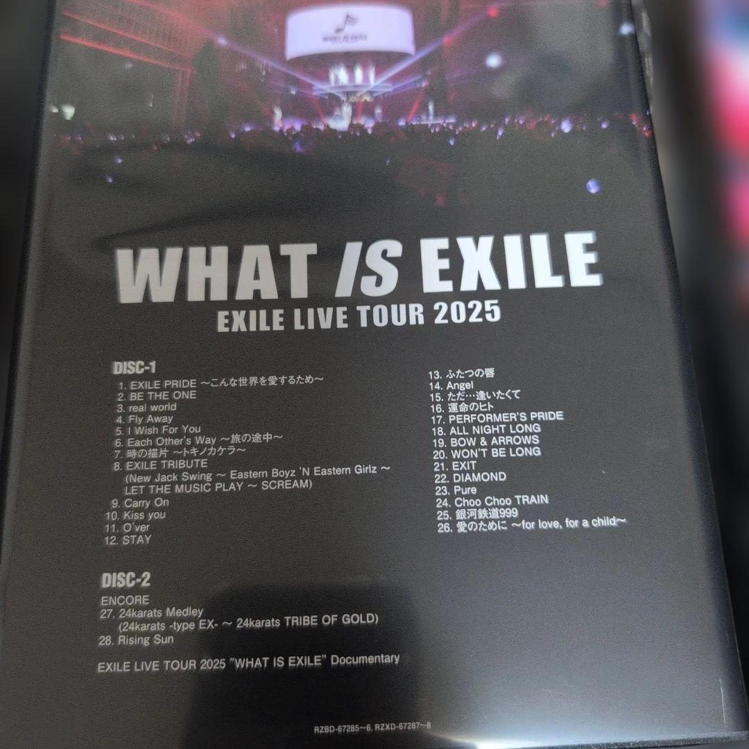 初回限定版 EXILE LIVE TOUR 2025\"WHAT IS EXILE