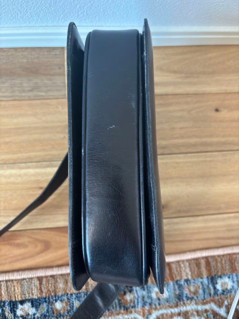 ※激レア品　セリーヌ　馬車金具 レザー ショルダーバック ブラック