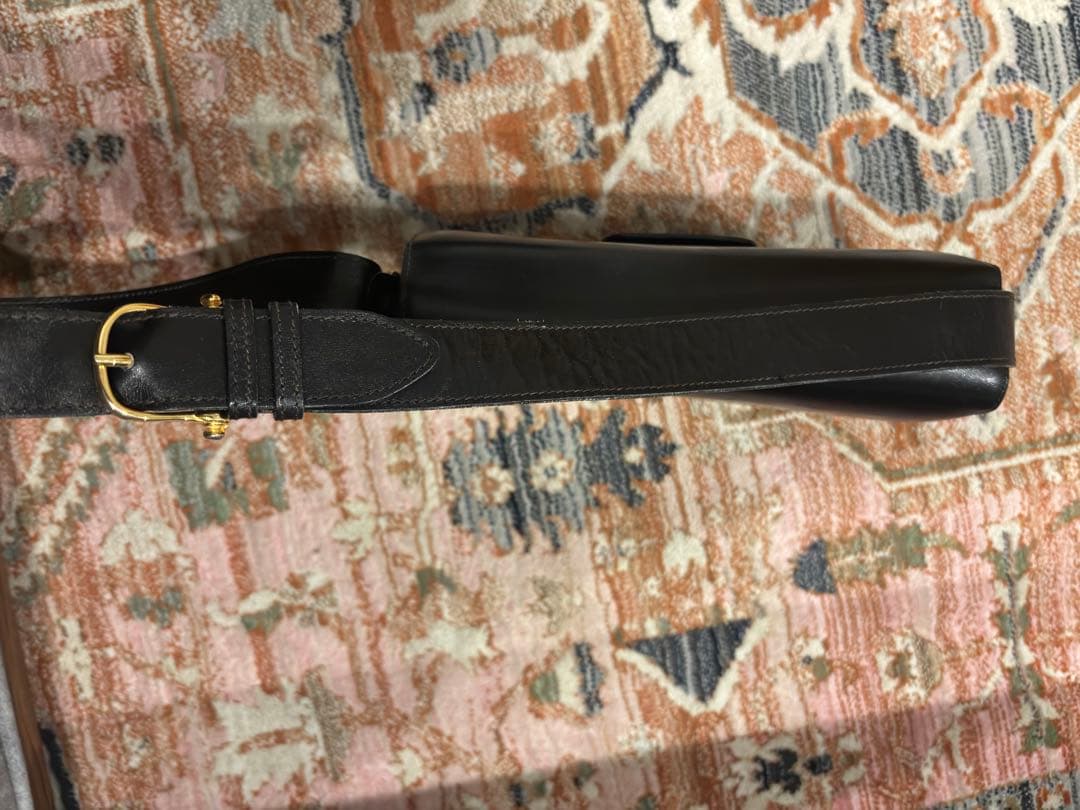 ※激レア品　セリーヌ　馬車金具 レザー ショルダーバック ブラック