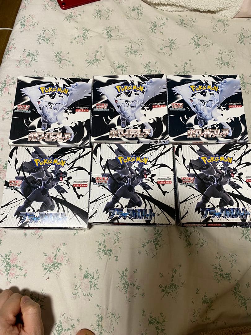 ブラックボルトとホワイトフレア　6ボックス　シュリンク　ぺりぺりなし