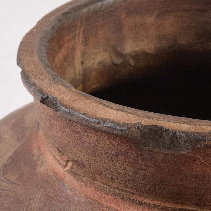 中国　古代　 土器　刻線文　壷　水甕　C　R8531