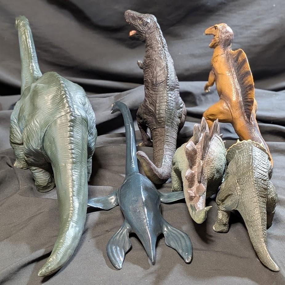 昭和レトロ恐竜（ツクダホビー）ソフビフィギュア６体セット