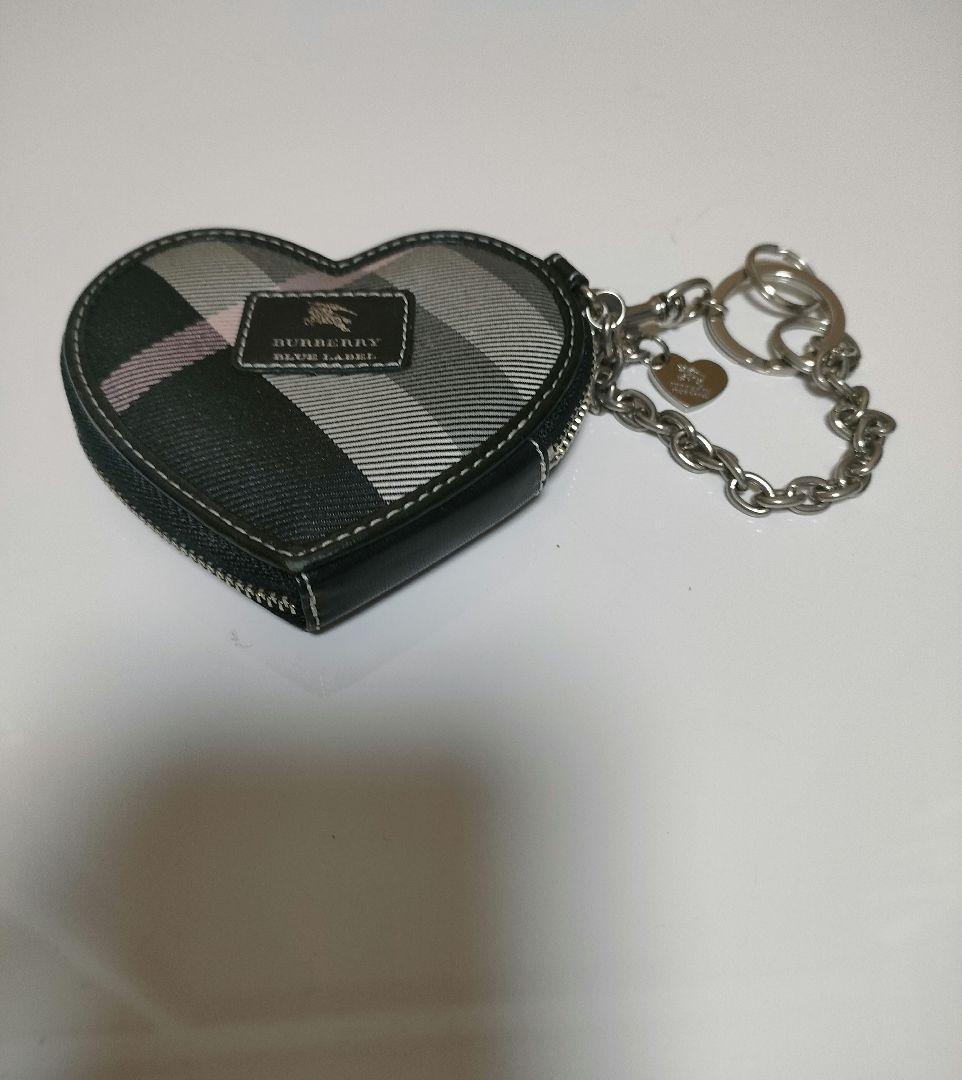 バーバリー　ブルーレーベル　ケース　ハート　小銭入れ　バッグチャーム