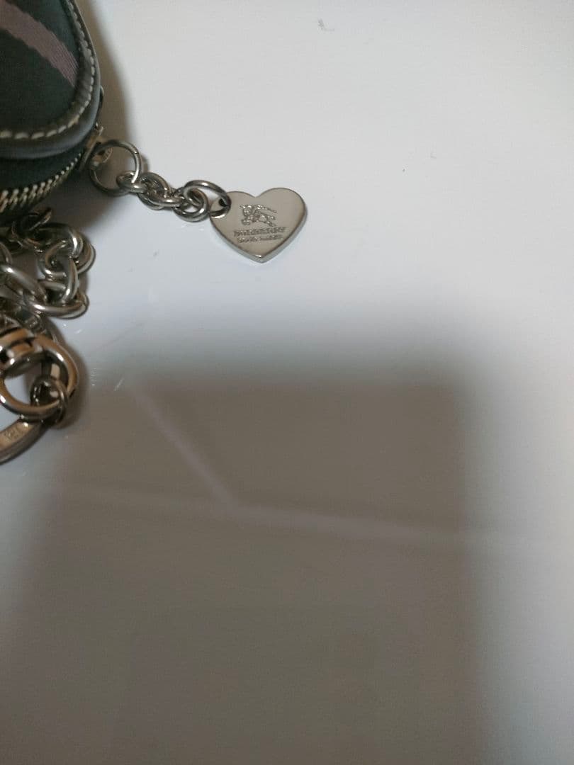 バーバリー　ブルーレーベル　ケース　ハート　小銭入れ　バッグチャーム