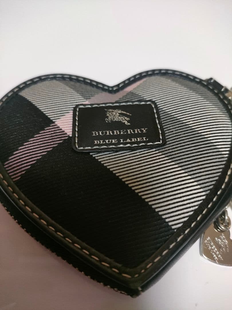バーバリー　ブルーレーベル　ケース　ハート　小銭入れ　バッグチャーム