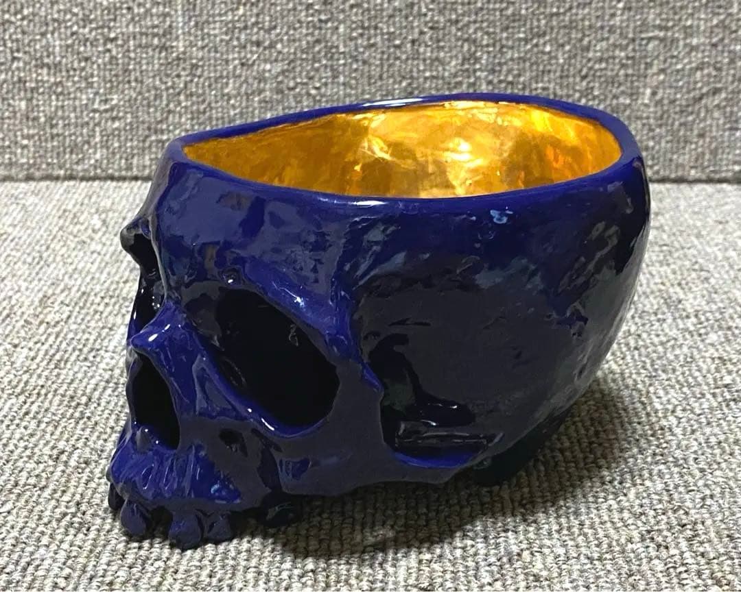 丸岡和吾 髑髏 お茶碗