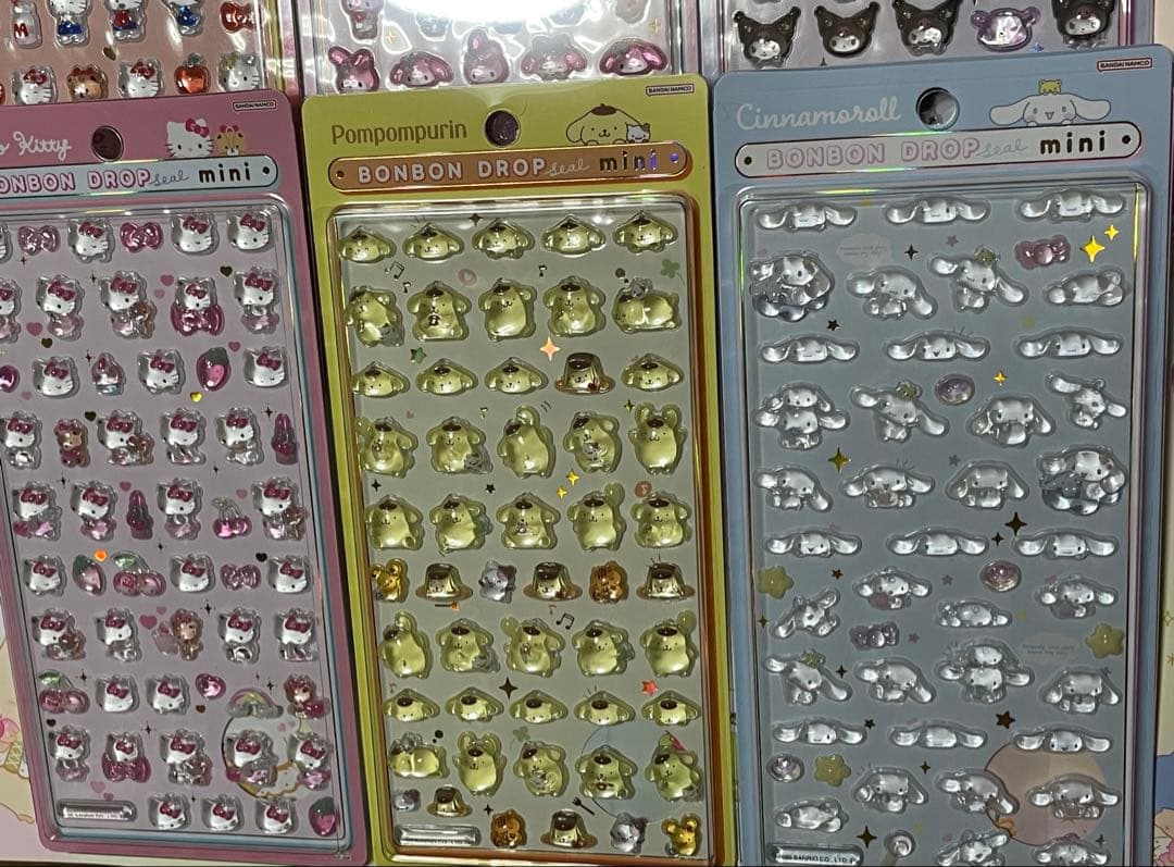 サンリオ ボンボンドロップシール mini 6種セット　国内正規品