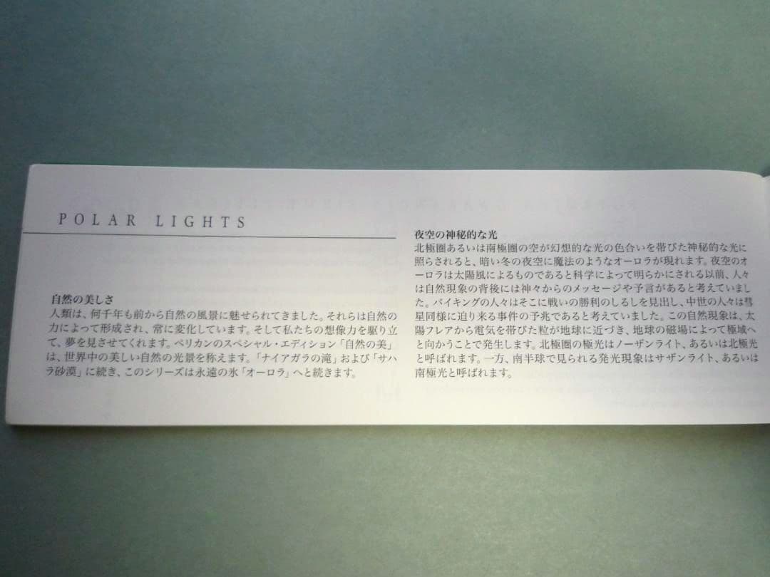 【美品】ペリカン 自然の美観シリーズ M640 ポーラーライト 万年筆（字幅F）