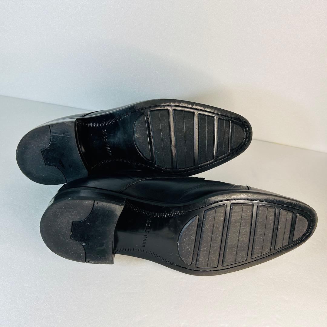 【美品】COLEHAAN コールハーン黒レザー　シューズ ストレートチップ